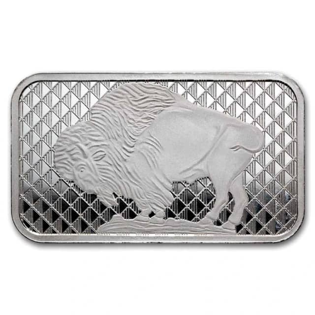 1 oz Silver Bar - Buffalo