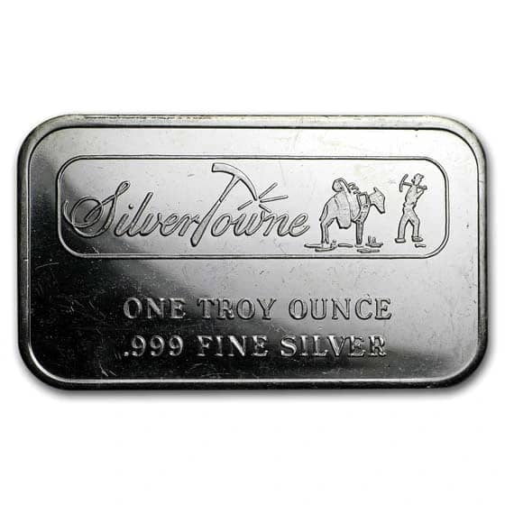 1 oz Silver Bar - Vintage SilverTowne