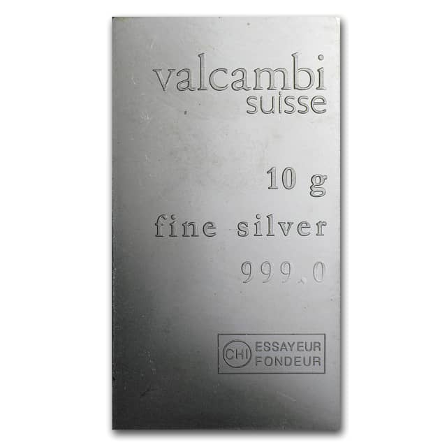 10 Gram Silver Bar - Valcambi
