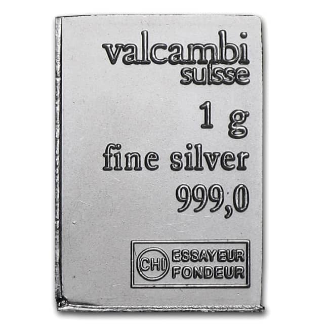 1 Gram Silver Bar - Valcambi
