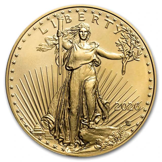 2026 1 oz American Gold Eagle Coin (BU)