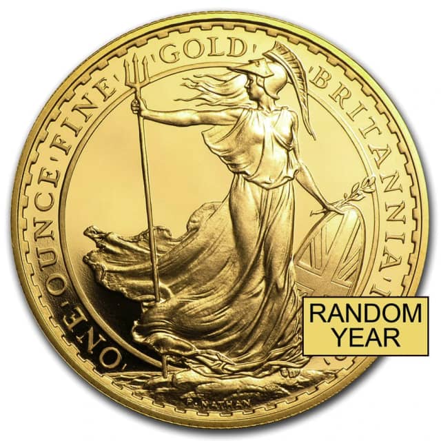 1 oz Gold Britannia Coin (Random Year)