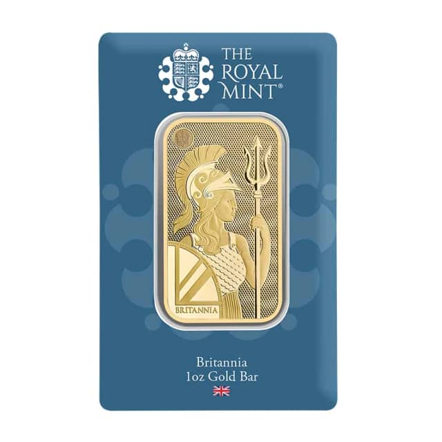 1 oz The Royal Mint Britannia Gold Bar
