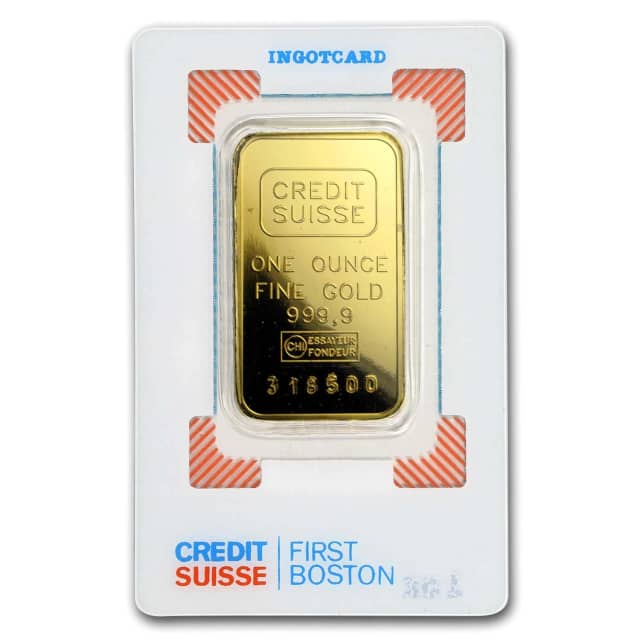 1 oz Gold Bar - Credit Suisse (Vintage Assay)