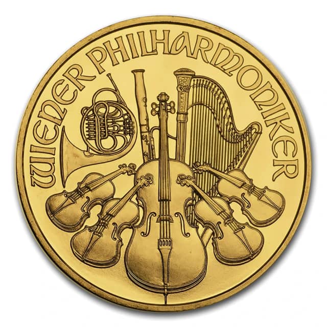 Austria 1 oz Gold Philharmonic Coin (Random Year)